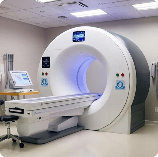 Doctor examining X-ray